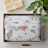 水彩ワイルドフラワーパターン 薄葉紙 (ギフト)