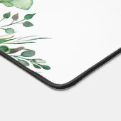 水彩ワイルドフラワーパーソナライズされたスクリプト名 デスクマット (コーナー)