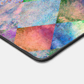 水彩ワイルドフラワーパーソナライズされた デスクマット (コーナー)