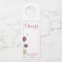 水彩ワイルドフラワーピンク結婚フローラ