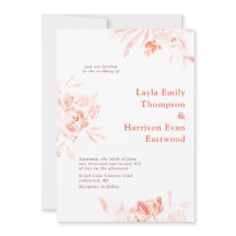 水彩ワイルドフラワーピンク開花結婚ズインビタティ