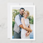 水彩ワイルドフラワーフォト金ゴールド日付の保存 セーブザデート (裏面)