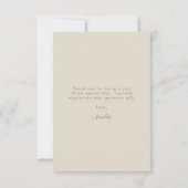 水彩ワイルドフラワーフローラブライダルシャワー サンキューカード (裏面)