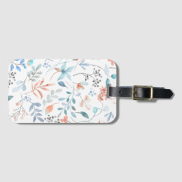 水彩ワイルドフラワーフローラ ラゲッジタグ