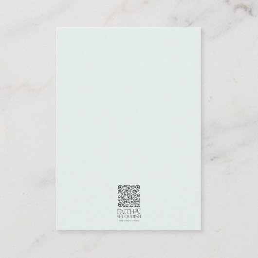 水彩ワイルドフラワーブックマークバイブル聖なる書物、 経典 アドバイスカード (裏面)