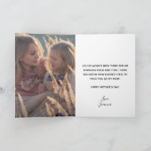 水彩ワイルドフラワーブーケ付/フォトマザーの日 カード (内部)