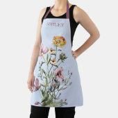 水彩ワイルドフラワーブーケ#1 エプロン (インサイチュ)