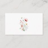 水彩ワイルドフラワーメドウオムツラッフル エンクロージャーカード (裏面)