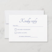 水彩ワイルドフラワーメドウ 出欠カード (正面)