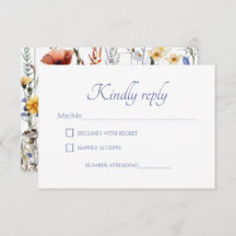 水彩ワイルドフラワーメドウ