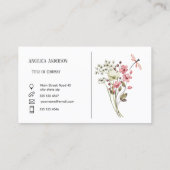 水彩ワイルドフラワーメドウ 名刺 (裏面)