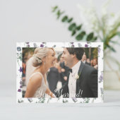 水彩ワイルドフラワーラベンダーフローラたった今結婚しました (スタンド正面)