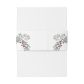 水彩ワイルドフラワーラベンダーフローラ結婚ズ 招待状ベリーバンド (裏面例)