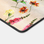 水彩ワイルドフラワーリボンパーソナライズされた名 デスクマット (コーナー)