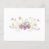 水彩ワイルドフラワーレシピカード (裏面)