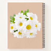 水彩ワイルドフラワー名パーソナライズされたノートブック ノートブック (裏面)