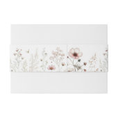 水彩ワイルドフラワー招待状用帯 招待状ベリーバンド (裏面例)