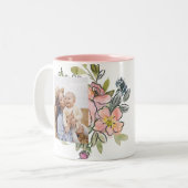 水彩ワイルドフラワー最高のフローラマザーズ ツートーンマグカップ (正面左)