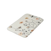 水彩ワイルドフラワー素朴とエレガントフローラ バスマット (アングル)