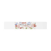 水彩ワイルドフラワー結婚式招待状 招待状ベリーバンド (フラット)