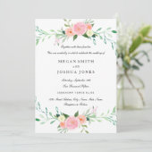 水彩ワイルドフラワー結婚式招待状 招待状 (スタンド正面)