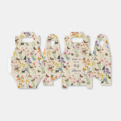 水彩ワイルドフラワー蝶ベビーシャワー フェイバーボックス (折り畳みなし)