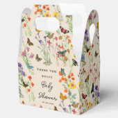 水彩ワイルドフラワー蝶ベビーシャワー フェイバーボックス (オープン)