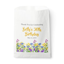 水彩ワイルドフラワー30thバースデーパーティーのお願い