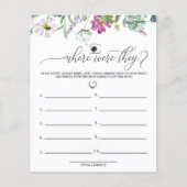 水彩ワイルドフラワー |どこに行っていたのか |ゲーム (正面)