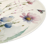 水彩ワイルドフラワー カッティングボード (角)