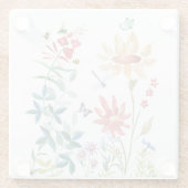 水彩ワイルドフラワー ガラスコースター (裏面)