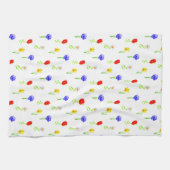 水彩ワイルドフラワー キッチンタオル (横)