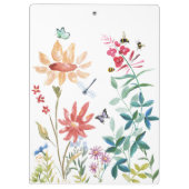 水彩ワイルドフラワー クリップボード (裏面)