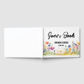 水彩ワイルドフラワー ゲストブック (全面)