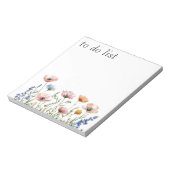 水彩ワイルドフラワー ノートパッド (回転)