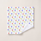 水彩ワイルドフラワー バスタオルセット (ウォッシュタオル)