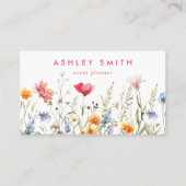 水彩ワイルドフラワー 名刺 (正面)