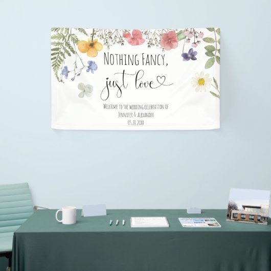 水彩ワイルドフラワー 横断幕 (トレードショー)