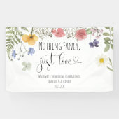 水彩ワイルドフラワー 横断幕 (横)