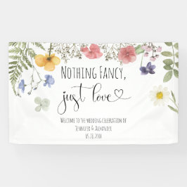 水彩ワイルドフラワー 横断幕