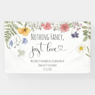 水彩ワイルドフラワー 横断幕