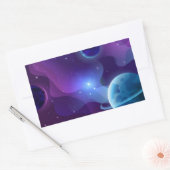 水彩ワイルドフラワー 長方形シール (封筒)