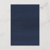 水彩ワインレッドネイビー花の結婚式 エンクロージャーカード (裏面)