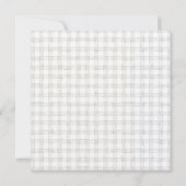 水彩ワインレッド フラワー ローズ 蝶 クラフト 招待状 (裏面)