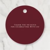 水彩ワインレッド＆ブルーの花輪　サンキュー フェイバータグ (裏面)