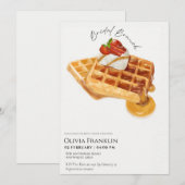 水彩ワッフル ブライダル ブランシュ 招待状 (正面/裏面)