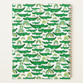 水彩ワニワニワニのワニにレインボーパーソナライズ プランナー手帳 (裏面)