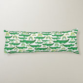 水彩ワニワニワニのワニにレインボーパーソナライズ ボディピロー (裏面)