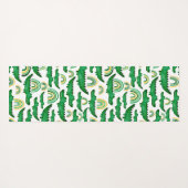 水彩ワニワニワニのワニにレインボーパーソナライズ ヨガマット (裏面(横))