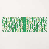 水彩ワニワニワニのワニにレインボーパーソナライズ ヨガマット (正面(横))